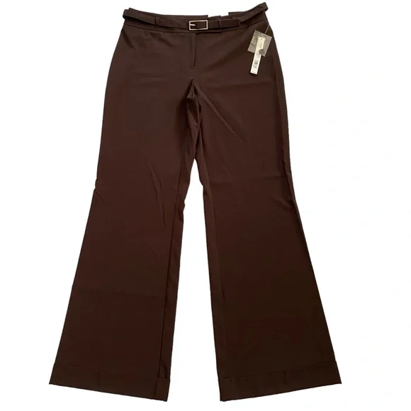 Apt. 9 | Pants & Jumpsuits | Nwt Apt 9 The Ava Pant Bootcut Removable Belt Modern  Fit Size Brown | Poshmark
